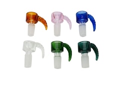 Glass Bowl Karma Twisted Horn Handle 14mm