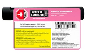 General Admission | Strazzleberry Indica | 0.95g Vape