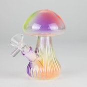 5" Magic Mushroom Glass Bong - Purple/Orange/Green
