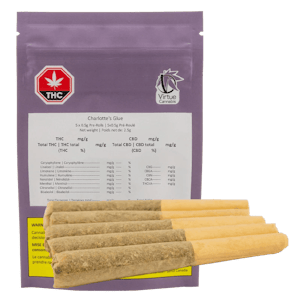 Virtue Cannabis - Charlotte's Glue Balanced Pre-Rolls 5 x 0.5g