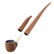 PULSAR - 510 DL Wizard Pipe Variable Voltage Cartridge Vape (Briar))