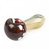 Red Eye Glass 3" West Coast Red Mushroom Hand Pipe