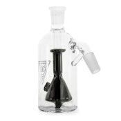 Red Eye Glass - Black 'Bong In A Bottle' Ash Catcher - 14mm 45 Degree
