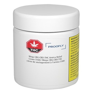 PROOFLY - Mega CBG:CBD:THC Arnica Relief Cream 5500