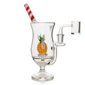 Red Eye Glass 9.5" Tall Pina Colada Concentrate Rig