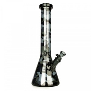 West Coast Gifts - 15" Camouflage Beaker Base Water Pipe Smoke