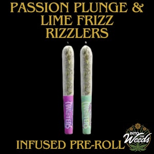 Rizzlers - Twisters Passion Plunge and Lime Frizz - 2 x 0.5g