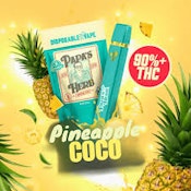 Papa's Herb Pineapple Coco Kush Liquid Diamond 0.95g Disposable Vape