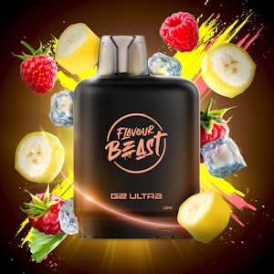 LEVEL X - G2 ULTRA - Banana Raspberry (Iced) - 50K Puff - 20mg - LEVEL X