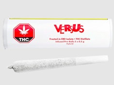 Frosted Js CBD Isolate + THC Distillate Infused Pre-Roll 5x0.5g ]