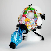 Silicone Full Face Gas Mask Bong with Acrylic Tube