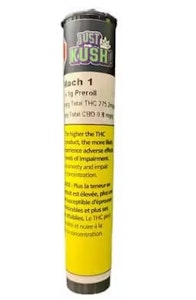JustKush - 1 x 1g MACH 1 PRE-ROLLS