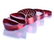 CASTLE GRINDER W/ PAPER HOLDER - RED OR GUN METAL