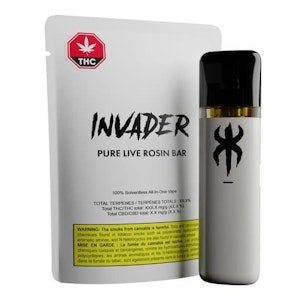 INVADER - Sugar Cookies Pure Live Rosin Bar 0.5g Disposable Vape