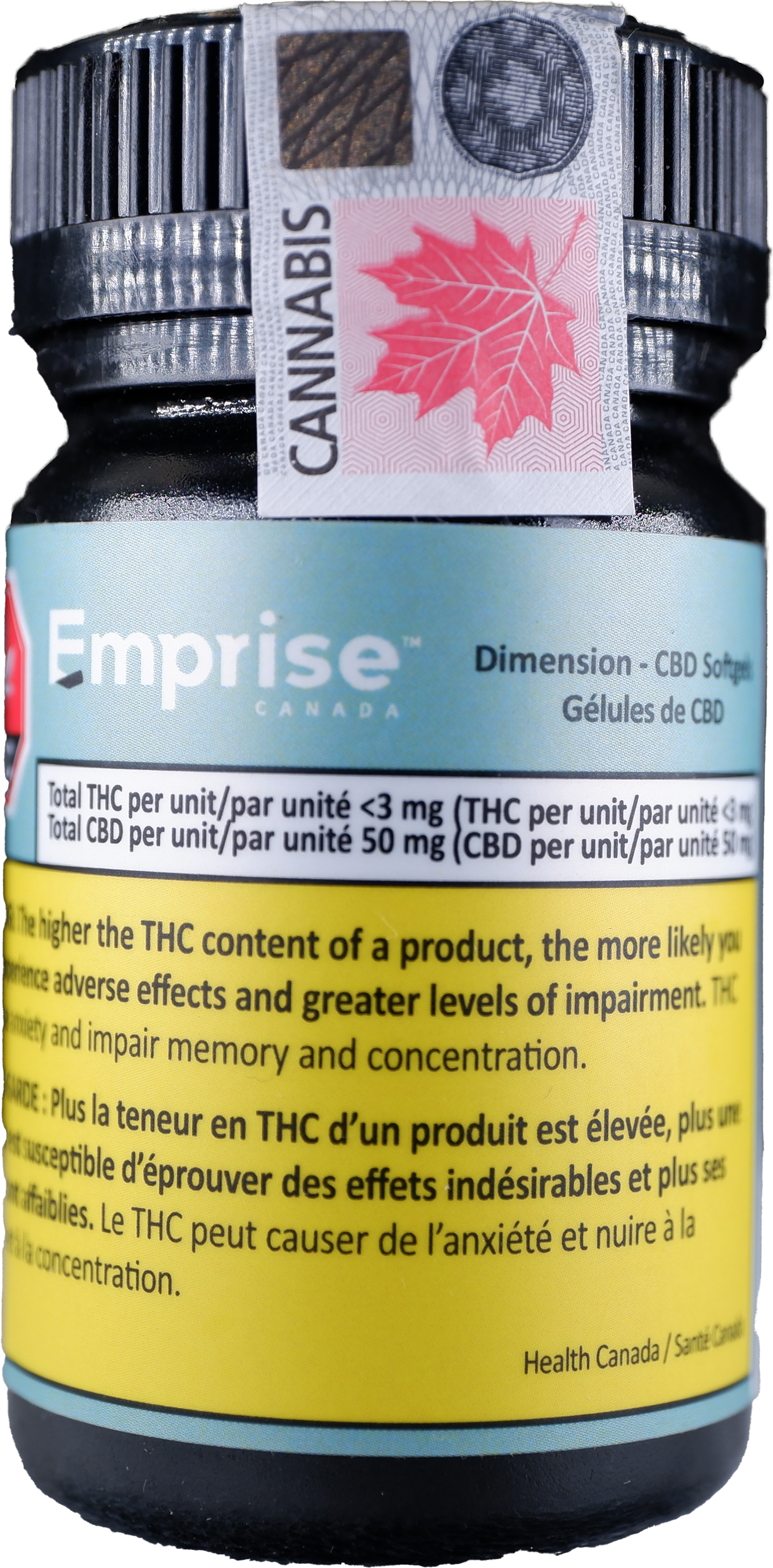 Emprise - Dimension CBD Softgels 30x50mg | 1500mg