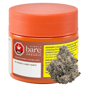 Simply Bare - BC Organic Sunset Runtz 7g Dried Flower - Simply Bare