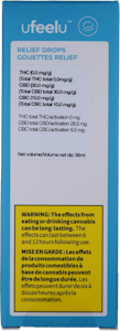 ufeelu - UFEELU - Relief Drops Sunflower Oil 30x30:10 | 900mg CBD : 300mg CBC