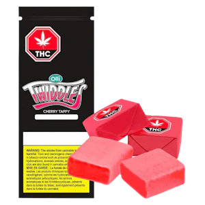 Olli Twiddles - Olli Twiddles Cherry Taffy CBN/CBG/THC/CBD 1:1:1:1 soft chews