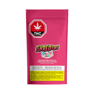 SHRED'EMS - Multipack of 10, Shred'ems Red Apple Peach MAX10 Party Pack 1 x 10mg THC Soft Chews
