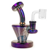 Red Eye Tek 5.5" Tall Blue Metallic Terminator Finish Quantum Concentrate Rig