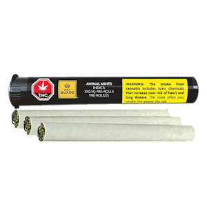 HIGH QUADZ - Animal Mints Indica 3 x 0.5g Pre-Rolls