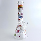 10" 5mm HK Design Glass Beaker Bong Design D