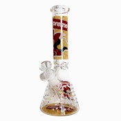 10" Cartoon Glow-in-the-Dark Glass Beaker Bong - Design A -Minnie Mouse