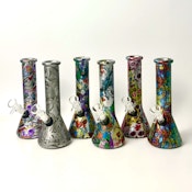 8.5" 5mm Hydrographic Glass Beaker Bong-2