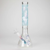 14" Stone works Beaker Base Glass Bling Bong Under the Sea
