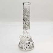 14" Glow in the dark 5mm Beaker Glass Bong A