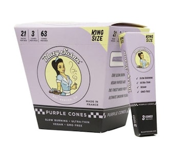 Smoke Arsenal  - Blazy Susan King Size 3 Pack PURPLE Cones - King Size