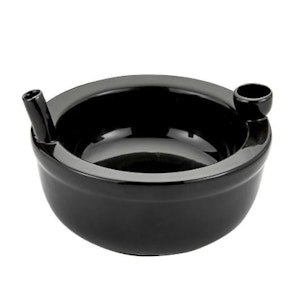 Humble + Fume - Ceramic Cereal Bowl W/ Pipe Black