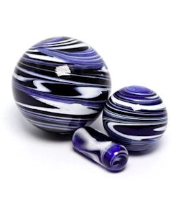 Kustom Kulture Canada - Marble Terp Slurper Set - Blue Black