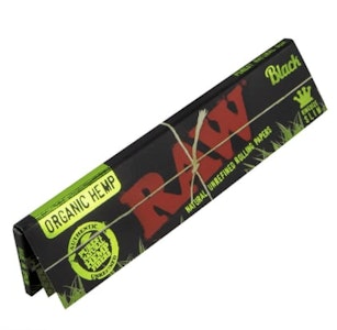 West Coast Gifts - Raw Rolling Papers - Black Organic King Slim