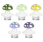 Red Eye Glass Mushroom Whirlpool Cap - Green