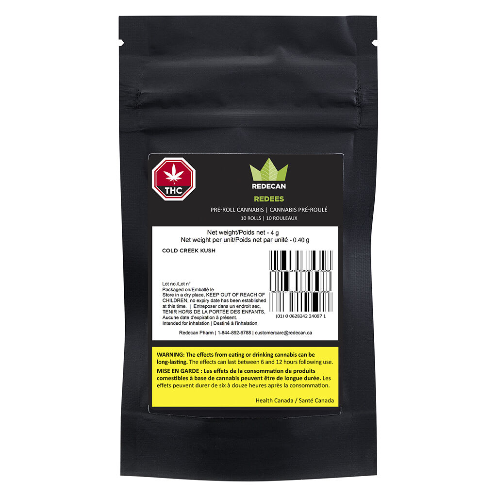 Redecan | Redees Cold Creek Kush Pre-Roll | 10x0.4g