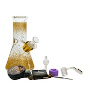 8 Glittering Color Glass Bong 9-in-1 Dab Kit