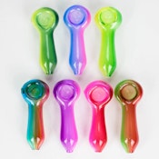 4" Glass Hand Pipe - Colour Shift