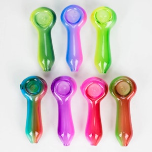 Canadian Distributor - 4" Glass Hand Pipe - Colour Shift