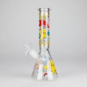 Pokemon Glass Beaker Bong with Cartoon Design - 10" A