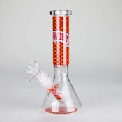 7.5" 4mm BackWoods Design Beaker Bong - Red