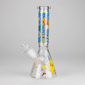 Pokemon Glass Beaker Bong with Cartoon Design - 10" D