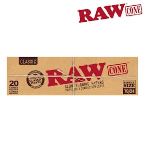 RAW - RAW PRE-ROLLED CONES - 70/24mm