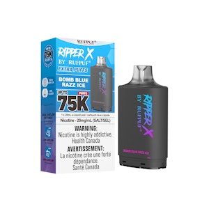 RIPPER - Bomb Blue Razz Ice - 75K Puff - 20mg - RIPPER