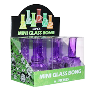 Smoke Arsenal - 6" Purple Haze Mini Glass Bong