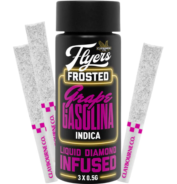 Flyers Frosted Infused Grape Gasolina Pre-Rolls 3x0.5g