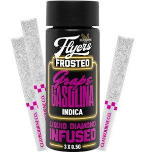 Claybourne - Flyers Frosted Infused Grape Gasolina Pre-Rolls | 3x0.5g