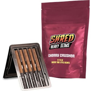 SHRED - Cherry Crusher Heavy Slims Infused Pre-roll 5x0.4g Distillates
