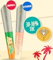 White Peach & Apple Apricot Tsunami 2 x 0.5g Liquid Diamond Infused Pre-Rolls