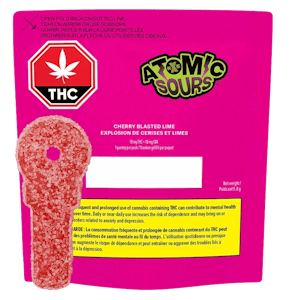 XMG Atomic Sours - XMG Atomic Sours Cherry Blasted Lime 1x5.8g soft chew